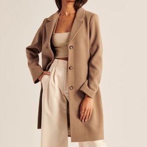 Abercrombie Wool-Blend Dad Coat